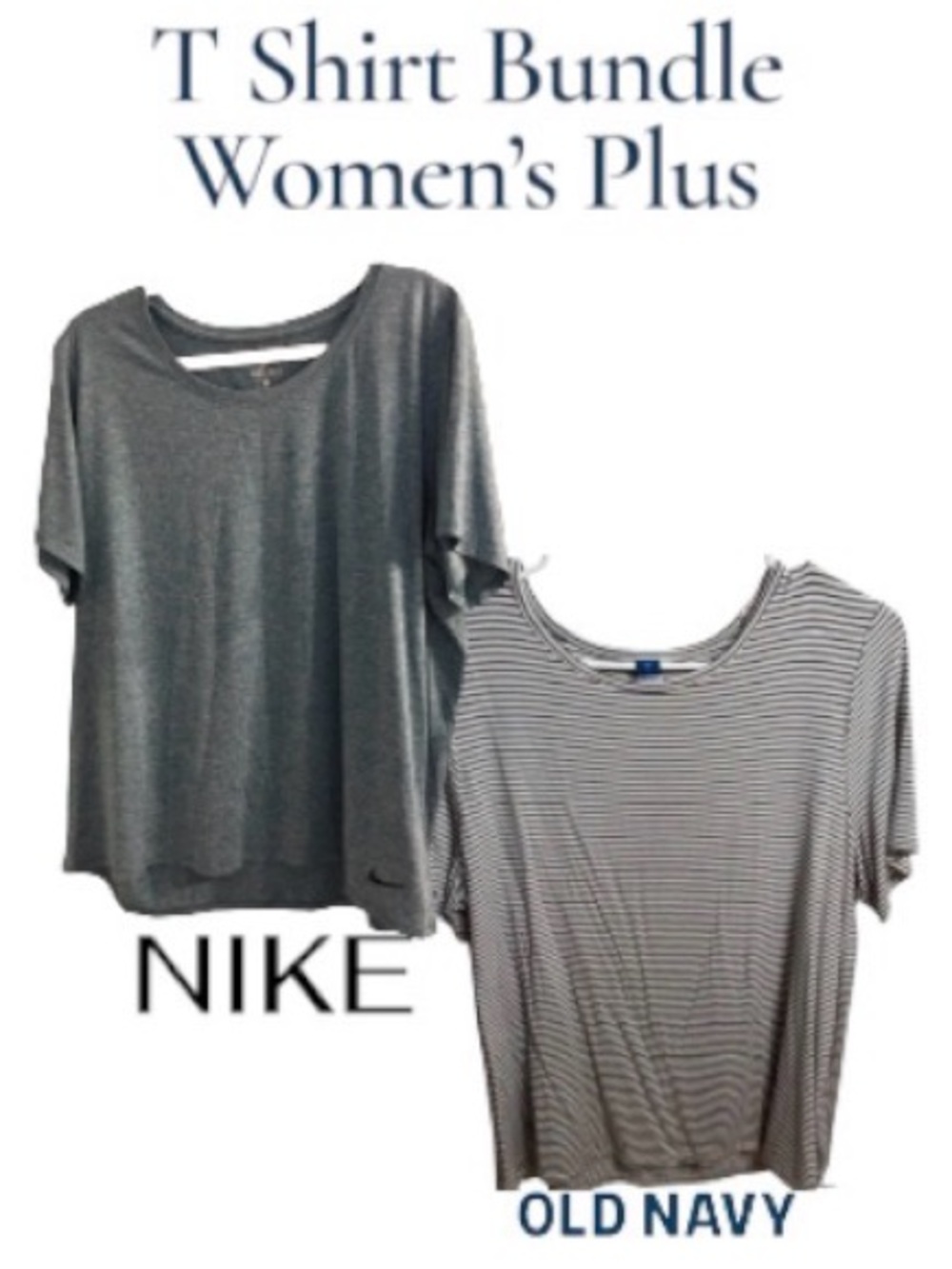 XXL Bundle! Two High Quality T-shirts•Nike and Old Navy Luxe